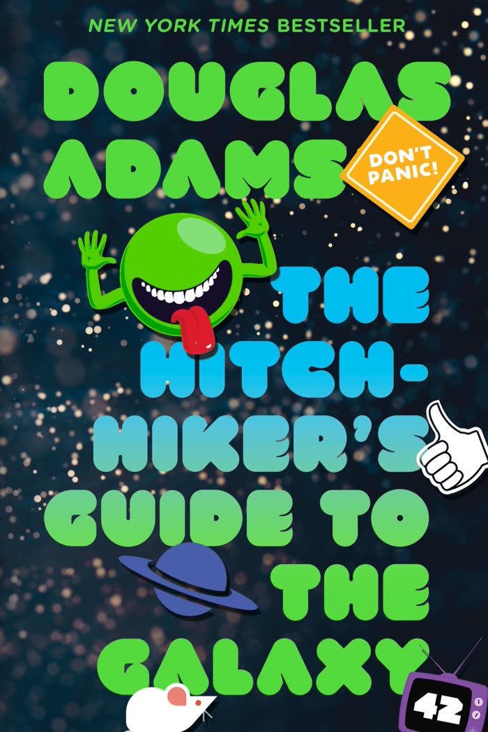 Cover of The Hitchhiker’s Guide to the Galaxy by Douglas Adams